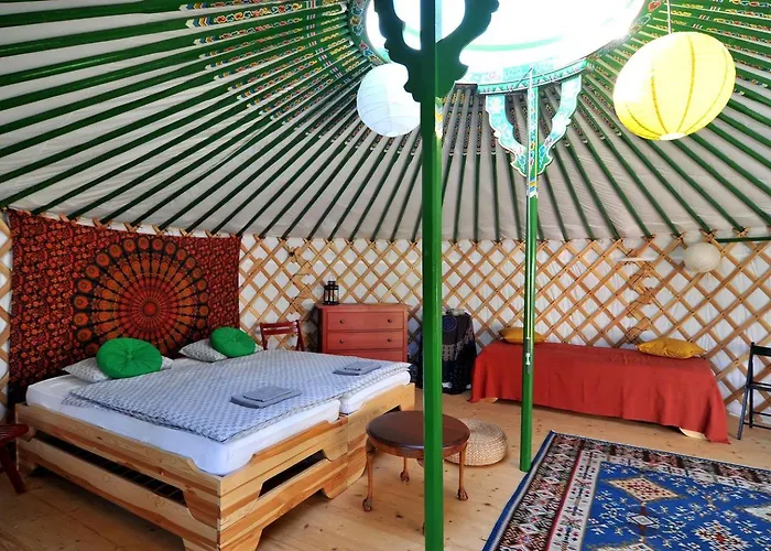 Idyllic Yurt With Organic Fruit Garden Near Cesky Brod, Czech Republic *